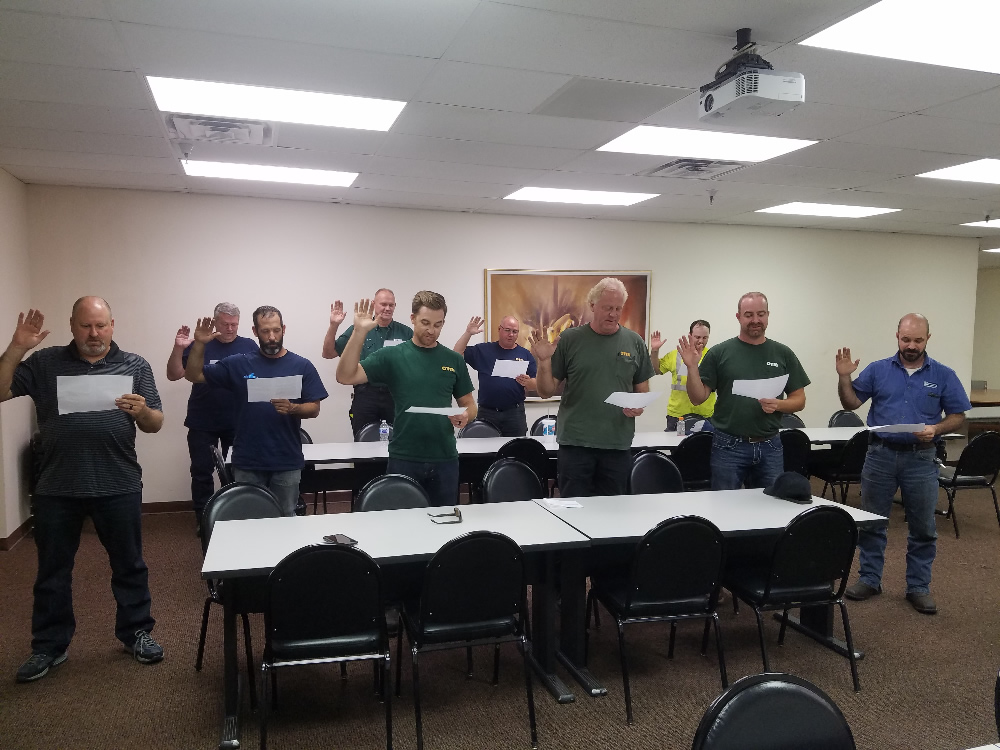 IUEC Local 63 Officers swearing in 2018
